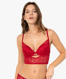 GEMO Soutien-gorge en dentelle forme corbeille Rouge