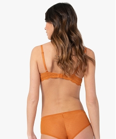 soutien-gorge forme corbeille en dentelle femme orange soutien gorge avec armaturesG083401_2