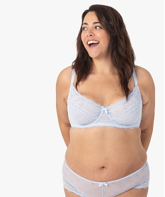 soutien-gorge emboitant a armatures en dentelle grande taille bleu sous-vetementsG084901_1