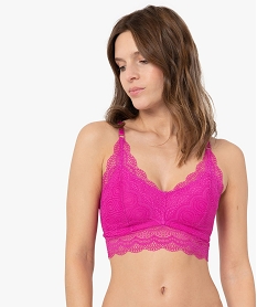 GEMO Soutien-gorge post-opératoire en dentelle Violet