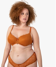 GEMO Soutien-gorge grande taille à armatures et coques fines Orange