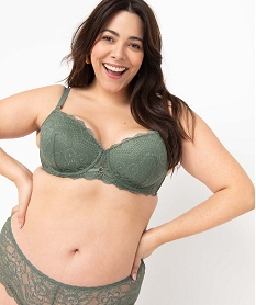 soutien-gorge grande taille emboitant en dentelle avec bonnets paddes vertG086201_1