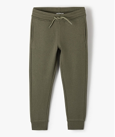 pantalon de jogging avec interieur molletonne garcon vertG088601_1