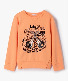 SANS GENRE BLEU SWEAT ORANGE CLAIR