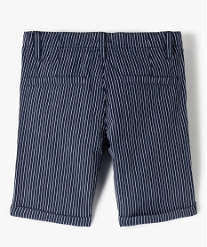 bermuda garcon raye en coton bleu shorts bermudas et pantacourtsG097201_3