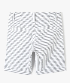 bermuda garcon raye en coton blanc shorts bermudas et pantacourtsG097301_4