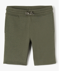 GEMO Bermuda en maille avec intérieur molletonné garçon kaki standard