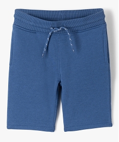 GEMO Bermuda en maille avec intérieur molletonné garçon bleu standard