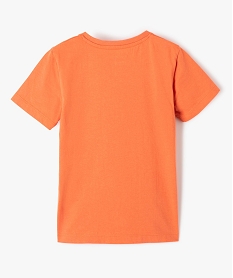 tee-shirt garcon a manches courtes imprime animal xxl orange tee-shirtsG101601_3