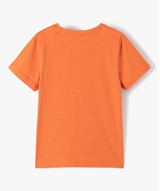 tee-shirt a manches courtes uni garcon orangeG101901_3