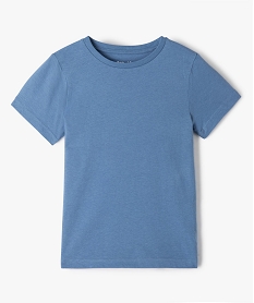 GEMO Tee-shirt à manches courtes en coton uni garçon Bleu