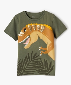 tee-shirt garcon dinosaure a sequins reversibles vertG103501_2
