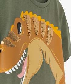 tee-shirt garcon dinosaure a sequins reversibles vertG103501_3