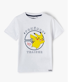 GEMO Tee-shirt garçon avec motif XL - Pokemon blanc vif