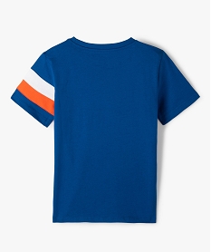tee-shirt garcon a manches courtes tricolore - camps united blancG104201_3