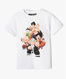 GEMO Tee-shirt garçon à manches courtes avec motif XXL – Dragon Ball Blanc