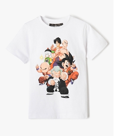 GEMO Tee-shirt garçon à manches courtes avec motif XXL – Dragon Ball Blanc