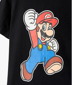 tee-shirt garcon a manches courtes avec motif – mario kart noirG105101_2