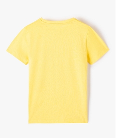 tee-shirt garcon a manches courtes imprime venice beach jauneG105501_4