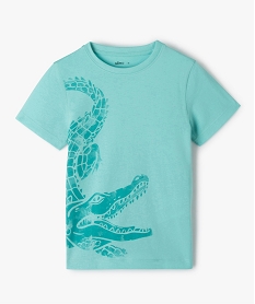 GEMO Tee-shirt garçon à manches courtes motif animal XXL Vert