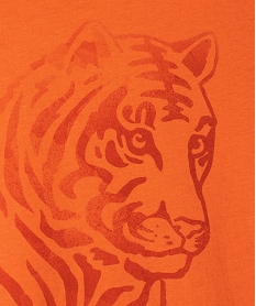 tee-shirt garcon a manches courtes motif animal xxl orangeG105701_3