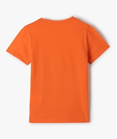 tee-shirt garcon a manches courtes motif animal xxl orange tee-shirtsG105701_4