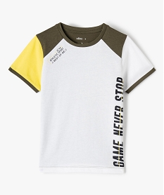 GEMO Tee-shirt manches courtes sportswear Blanc