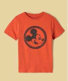 GEMO Tee-shirt garçon imprimé Mickey - Disney Orange