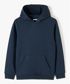 GEMO Sweat molletonné à capuche garçon navy