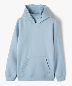 sweat molletonne a capuche garcon bleu sweatsG109501_1