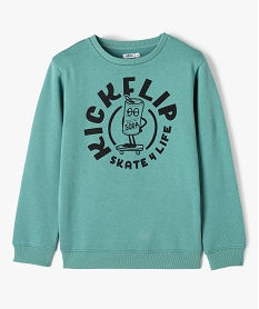 PULL JAUNE SWEAT VERT