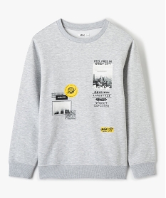 GEMO Sweat garçon avec motif urbain Gris