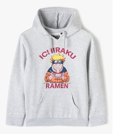 GEMO Sweat à capuche garçon avec motif - Naruto Gris