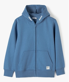 GEMO Sweat à capuche avec fermeture zippée garçon Bleu