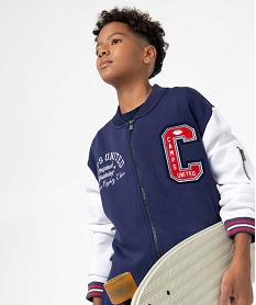 GEMO Sweat garçon zippé style veste - Camps United bleu standard