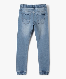 jean garcon coupe jogger en toile extensible gris jeansG111901_3