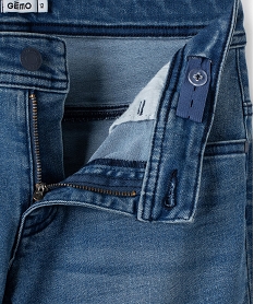 bermuda garcon en jean stretch a revers grisG112001_2