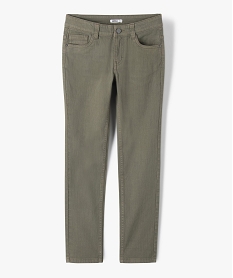 pantalon garcon style jean slim 5 poches vertG112101_1