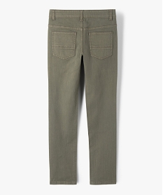 pantalon garcon style jean slim 5 poches vertG112101_3