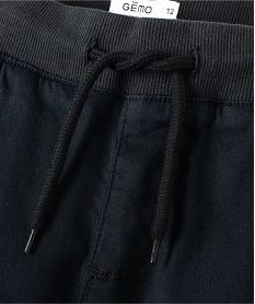pantalon garcon en toile tres resistante noirG112301_2