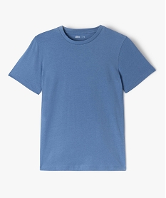 GEMO Tee-shirt à manches courtes uni garçon Bleu