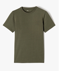 GEMO Tee-shirt à manches courtes uni garçon Vert