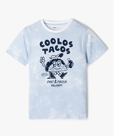 GEMO Tee-shirt garçon imprimé à manches courtes Bleu