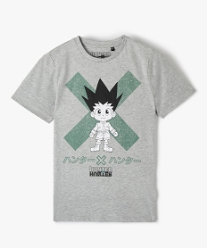 GEMO Tee-shirt garçon à manches courtes  imprimé - Hunter x Hunter Gris