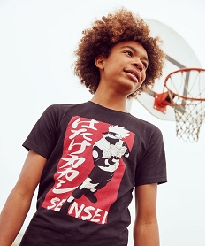 GEMO Tee-shirt garçon imprimé Kakashi - Naruto Noir
