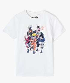 GEMO Tee-shirt garçon à manches courtes avec motif - Naruto blanc standard
