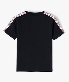 tee-shirt garcon a manches courtes imprime - one piece noirG120701_3