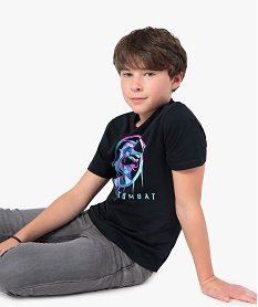GEMO Tee-shirt garçon à manches courtes imprimé - Mortal Kombat Noir