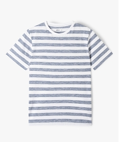 GEMO Tee-shirt garçon à larges rayures graphiques Imprimé