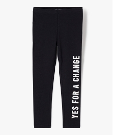 GEMO Legging fille long détail girly Noir